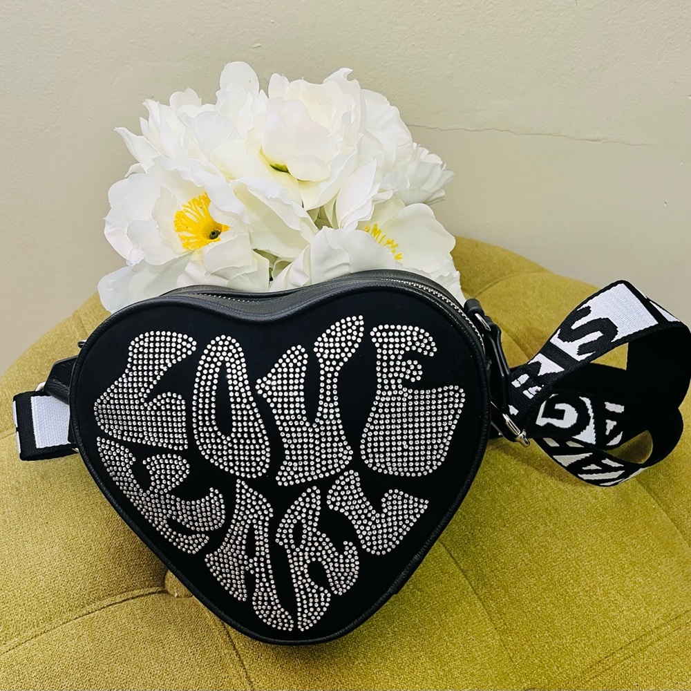 Karl Lagerfeld Black Heart Crossbody